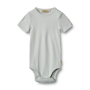 Rib Body S/S Timo soft blue - Wheat