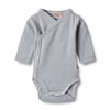 Body Wraparound L/S Pil blue stripe - Wheat