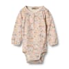 Body L/S Elmine bright flowers - Wheat