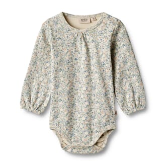 Body L/S Elmine sandshell mini flowers - Wheat