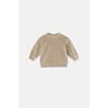 Velour baby sweatshirt beige - My Little Cozmo