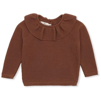 Fiol Collar Wool Knit Deux toffee - Konges Sløjd
