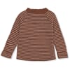 Meo Knit Blouse striped toffee/beige - Konges Sløjd
