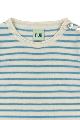 Baby SS Body ecru/sea - Fub