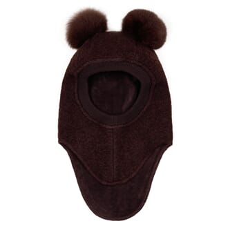 Big Bear Balaclava Wool brown - Huttelihut
