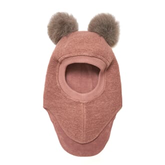 Big Bear Balaclava Wool heather rose - Huttelihut