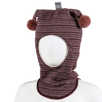 Striped hood aubergine/pink - Kivat