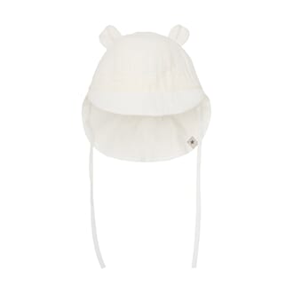 Summer Hat Ears Muslin antique white - Huttelihut