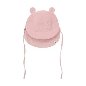 Summer Hat Ears Muslin ash rose - Huttelihut