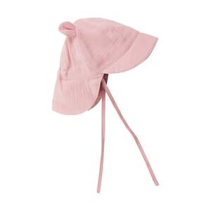 Summer Hat Ears Muslin pale mauve - Huttelihut