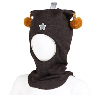 Star hood dark brown/oker - Kivat