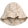 Baby Girl Sun Hat eggshell flowers - Wheat