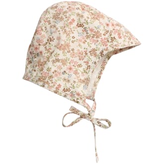 Woven Bonnet Obi eggshell flowers - Wheat