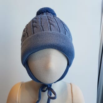 Blå lue med mønster dusk - Maximo