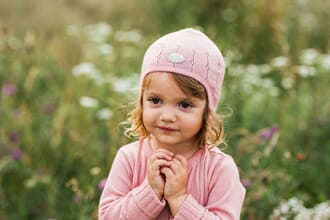 Babylue classic med mønster peony - Lillelam