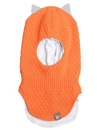 Balaklava m/refleks orange love - Kattnakken
