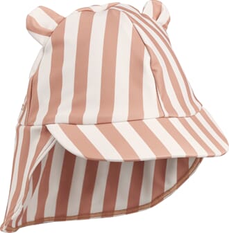 Senia sun hat stripe: dusty coral/creme - Liewood