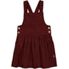 Apron Dress Conny maroon - Wheat