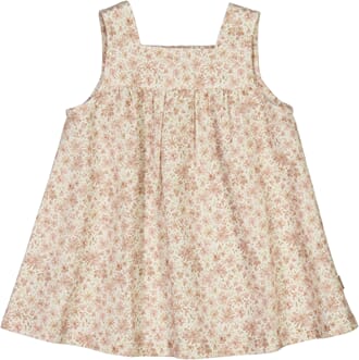 Dress Ayla eggshell flowers - Wheat