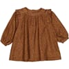 Dress Herdis toffee flowers - Wheat