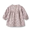 5361-218-GOTS - 9559 lilac checked flowers - Extra 2