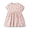 Jersey Dress S/S Nova shell flowers - Wheat