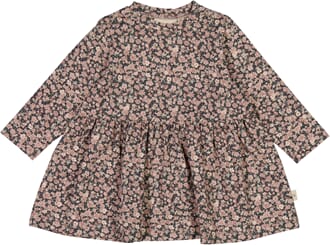 Jersey Dress Sessa winter flowers - Wheat