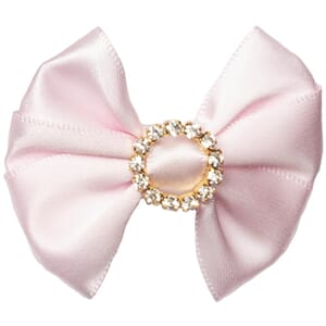 Sløyfe sateng elegant Icy Pink- Den Lille Prikken