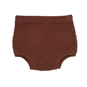 Eik Baby Knit Bloomer Rust Brown - MeMini
