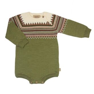 Mitt Strikkeromper (Fw20) Green - MeMini