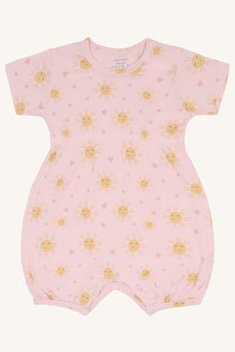 Milu Sommerdrakt Monkey Sun chalk pink - Hust & Claire