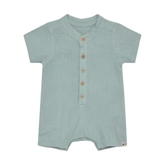 Playsuit SS Muslin gray mist - Huttelihut