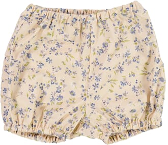 Nappy Pants Pleats alabaster flowers - Wheat