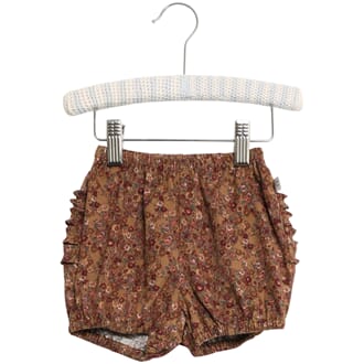 Nappy Pants Ruffles caramel flowers - Wheat