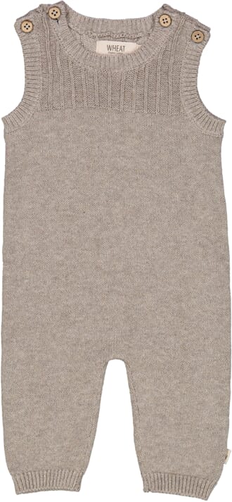 Knit Romper Vigge grey melange - Wheat