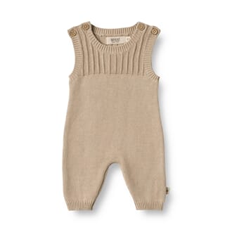 Knit Romper Vigge soft beige - Wheat