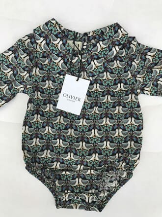 Coco Romper Strawberry Feast SILK - Olivier London