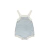 Baby Pointelle Romper ecru/sea - Fub