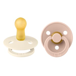 Bibs Colour str 1 (2 pk) Ivory & Blush