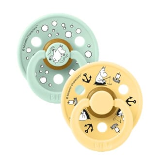 Bibs Colour Moomin str 1 (2 pk) Nordic Mint mix