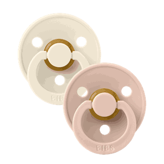 Bibs Colour str 3 (2 pk) Ivory & Blush