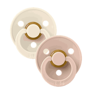 Bibs Colour str 3 (2 pk) Ivory & Blush