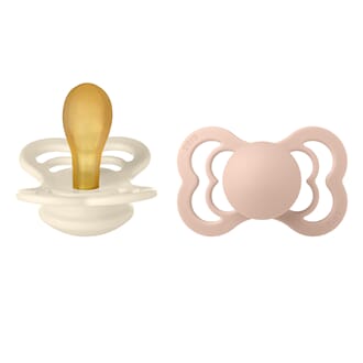Bibs Supreme str 1 (2 pk) Ivory & Blush