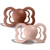 Bibs Supreme str 2 (2 pk) Woodchuck & Blush (silicone)