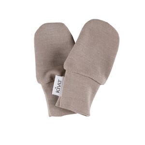 Baby mittens silk wool beige - Kivat