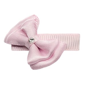 Babysløyfe dobbel sateng Icy Pink - Den Lille Prikken