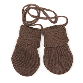 Mitty Baby Mitts Wool Brown - Huttelihut