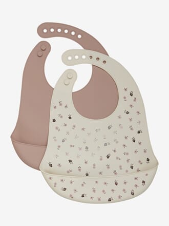 Silikonsmekke 2-pk blomster pale pink - CeLaVi