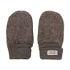 Mittens Wool Fleece brown mel - Huttelihut