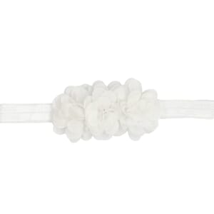 Hårbånd chiffonblomster White - Den Lille prikken